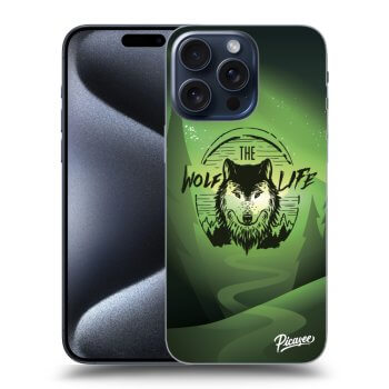 Szilikon tok erre a típusra Apple iPhone 15 Pro Max - Wolf life