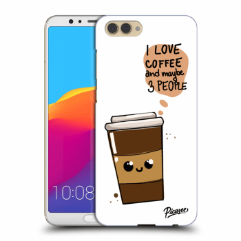 Picasee műanyag átlátszó tok az alábbi mobiltelefonokra Honor View 10 - Cute coffee