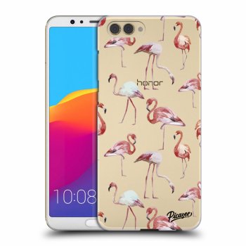 Picasee átlátszó szilikon tok az alábbi mobiltelefonokra Honor View 10 - Flamingos