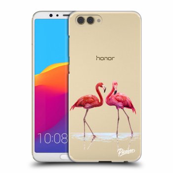 Picasee átlátszó szilikon tok az alábbi mobiltelefonokra Honor View 10 - Flamingos couple