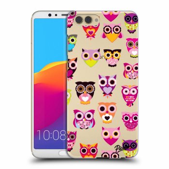 Picasee műanyag átlátszó tok az alábbi mobiltelefonokra Honor View 10 - Owls