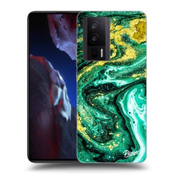 Szilikon tok erre a típusra Xiaomi Poco F5 Pro 5G - Green Gold