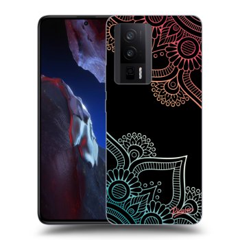 Szilikon tok erre a típusra Xiaomi Poco F5 Pro 5G - Flowers pattern