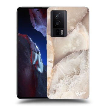 Szilikon tok erre a típusra Xiaomi Poco F5 Pro 5G - Cream marble