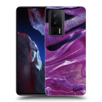Szilikon tok erre a típusra Xiaomi Poco F5 Pro 5G - Purple glitter