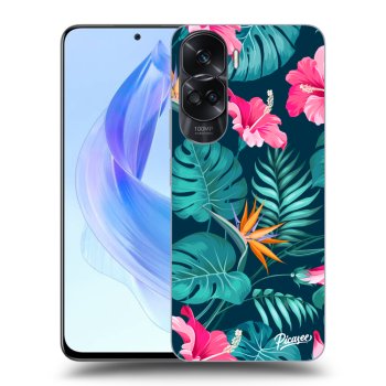 Szilikon tok erre a típusra Honor 90 Lite 5G - Pink Monstera