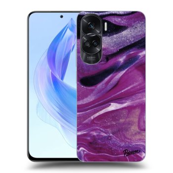 Szilikon tok erre a típusra Honor 90 Lite 5G - Purple glitter