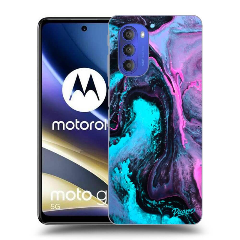 Picasee fekete szilikon tok az alábbi mobiltelefonokra Motorola Moto G51 - Lean 2