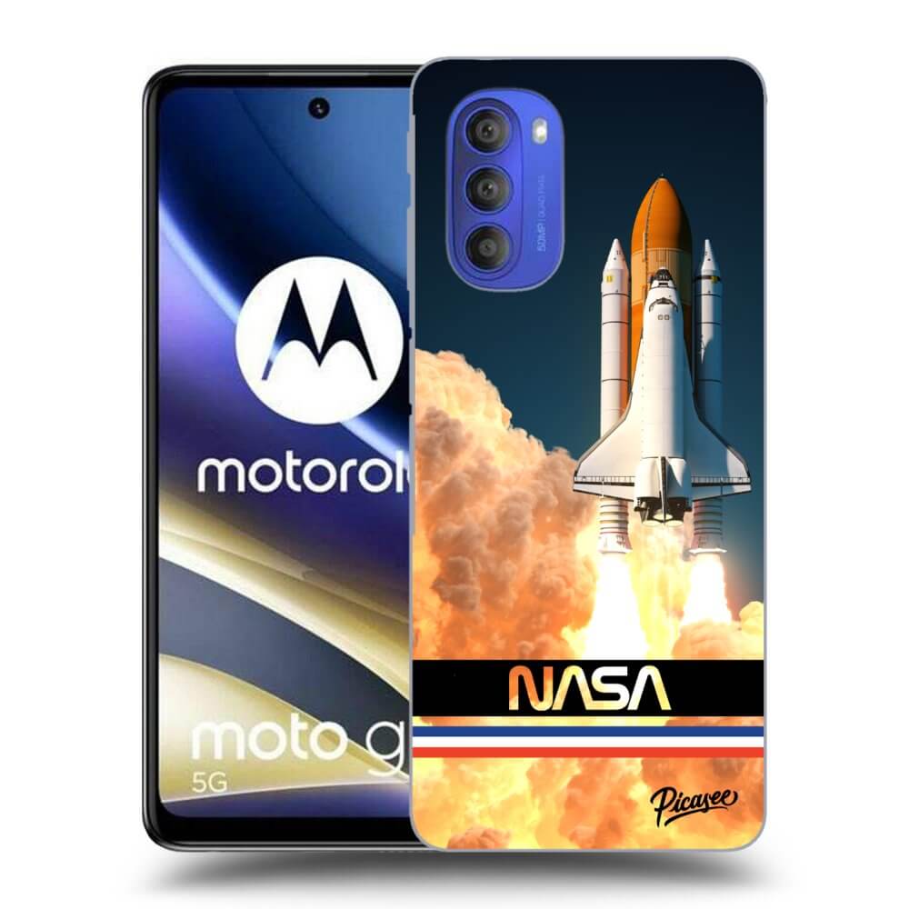 Picasee fekete szilikon tok az alábbi mobiltelefonokra Motorola Moto G51 - Space Shuttle