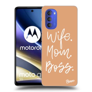 Picasee fekete szilikon tok az alábbi mobiltelefonokra Motorola Moto G51 - Boss Mama