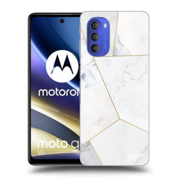 Picasee fekete szilikon tok az alábbi mobiltelefonokra Motorola Moto G51 - White tile