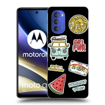 Picasee fekete szilikon tok az alábbi mobiltelefonokra Motorola Moto G51 - Summer