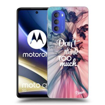Picasee fekete szilikon tok az alábbi mobiltelefonokra Motorola Moto G51 - Don't think TOO much