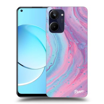 Szilikon tok erre a típusra Realme 10 4G - Pink liquid