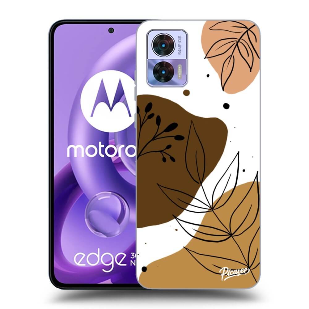 Picasee fekete szilikon tok az alábbi mobiltelefonokra Motorola Edge 30 Neo - Boho style
