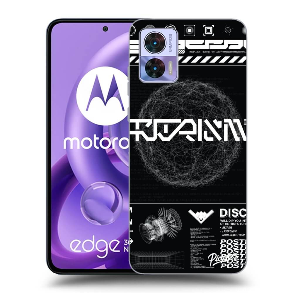 Picasee fekete szilikon tok az alábbi mobiltelefonokra Motorola Edge 30 Neo - BLACK DISCO