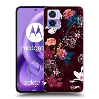 Picasee fekete szilikon tok az alábbi mobiltelefonokra Motorola Edge 30 Neo - Dark Meadow