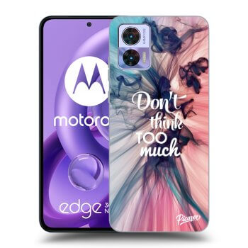 Picasee fekete szilikon tok az alábbi mobiltelefonokra Motorola Edge 30 Neo - Don't think TOO much