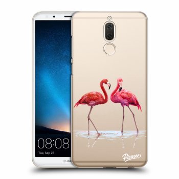 Picasee átlátszó szilikon tok az alábbi mobiltelefonokra Huawei Mate 10 Lite - Flamingos couple