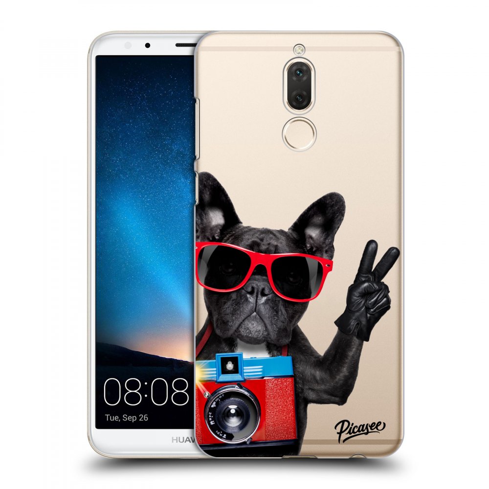 Picasee átlátszó szilikon tok az alábbi mobiltelefonokra Huawei Mate 10 Lite - French Bulldog