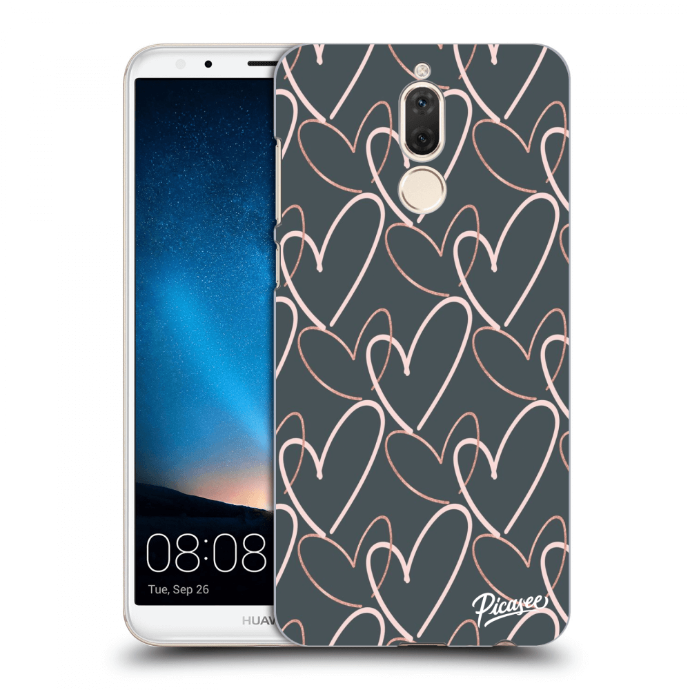 Picasee átlátszó szilikon tok az alábbi mobiltelefonokra Huawei Mate 10 Lite - Lots of love