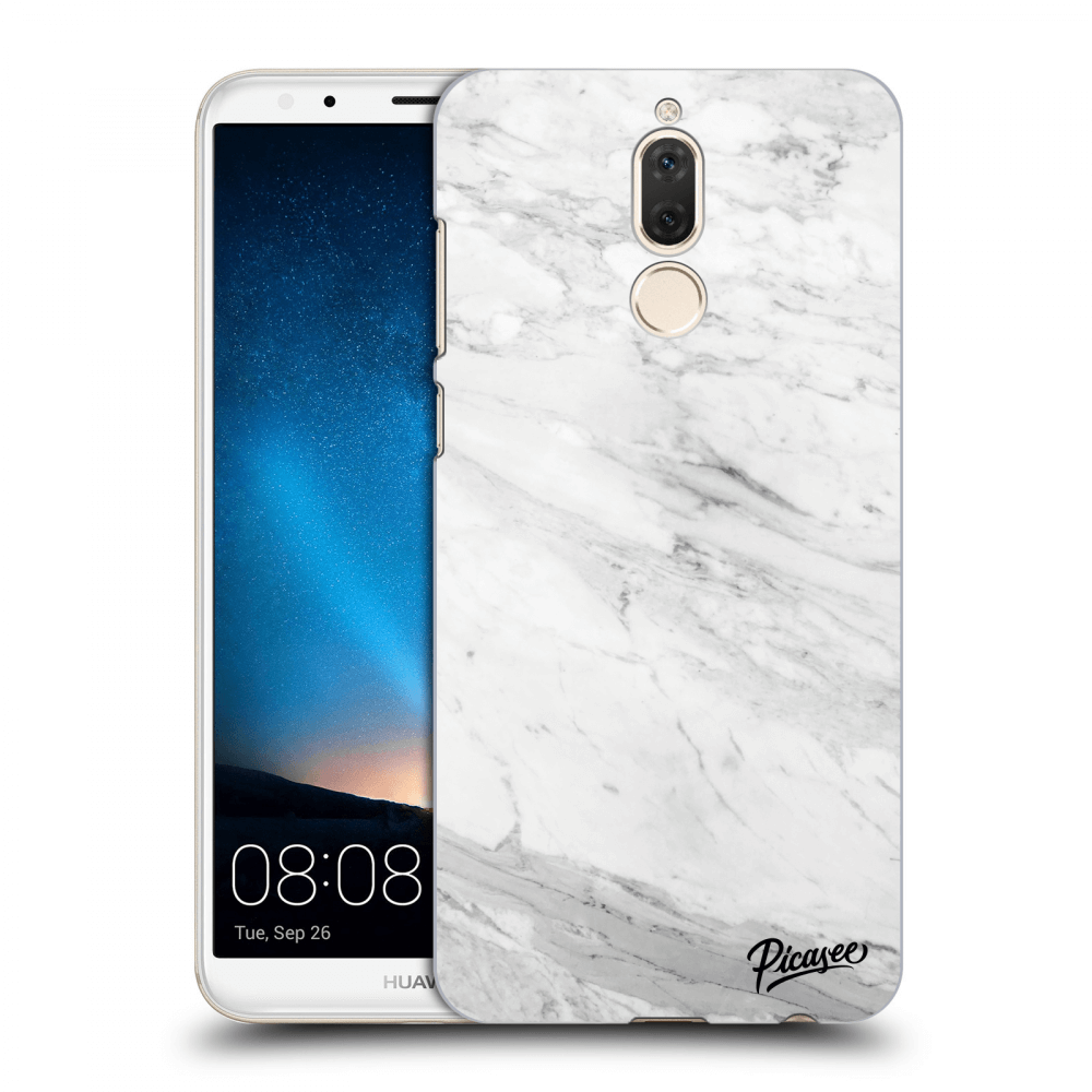 Picasee átlátszó szilikon tok az alábbi mobiltelefonokra Huawei Mate 10 Lite - White marble