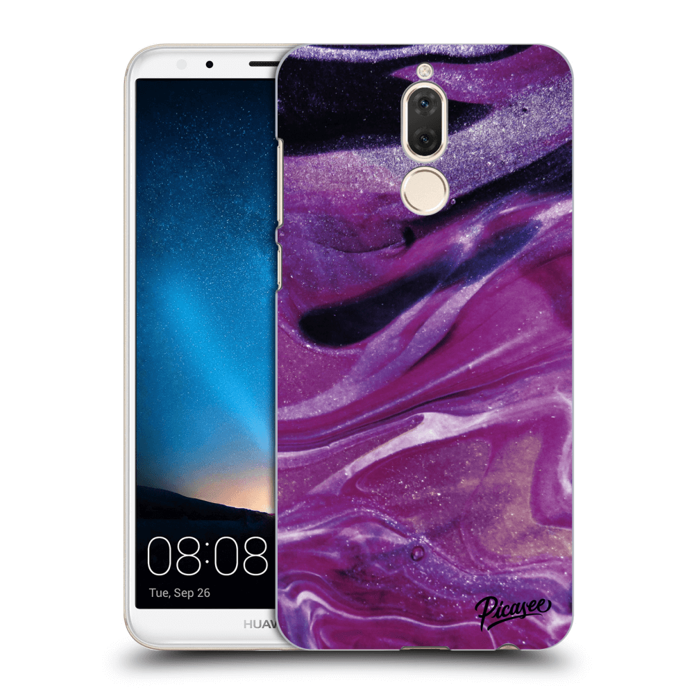 Picasee átlátszó szilikon tok az alábbi mobiltelefonokra Huawei Mate 10 Lite - Purple glitter