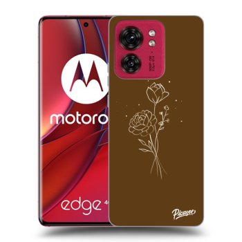 Tok az alábbi mobiltelefonokra Motorola Edge 40 - Brown flowers