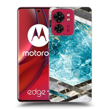 Tok az alábbi mobiltelefonokra Motorola Edge 40 - Blue geometry