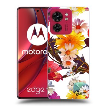 Picasee fekete szilikon tok az alábbi mobiltelefonokra Motorola Edge 40 - Meadow