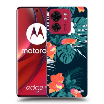 Picasee fekete szilikon tok az alábbi mobiltelefonokra Motorola Edge 40 - Monstera Color