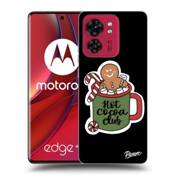 Picasee fekete szilikon tok az alábbi mobiltelefonokra Motorola Edge 40 - Hot Cocoa Club