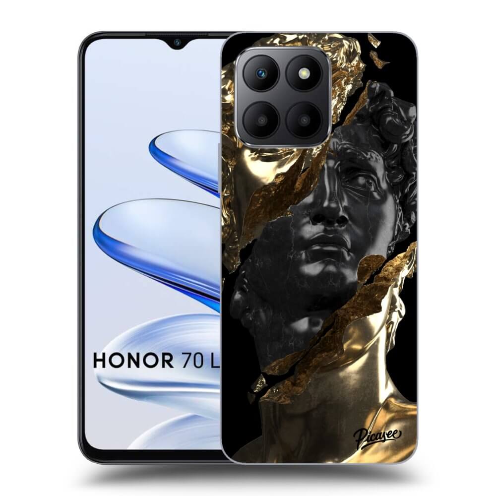 Fekete Szilikon Tok Az Alábbi Mobiltelefonokra Honor 70 Lite - Gold - Black