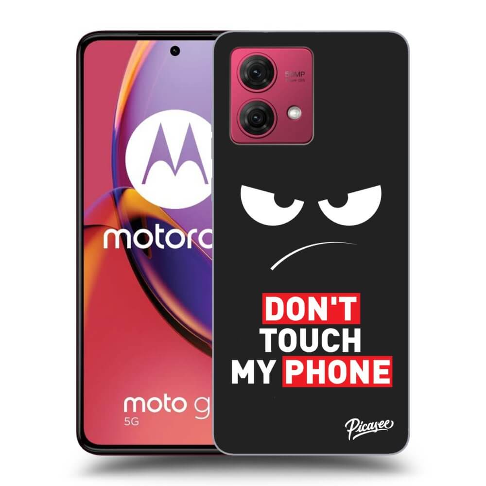 Picasee fekete szilikon tok az alábbi mobiltelefonokra Motorola Moto G84 5G - Angry Eyes - Transparent