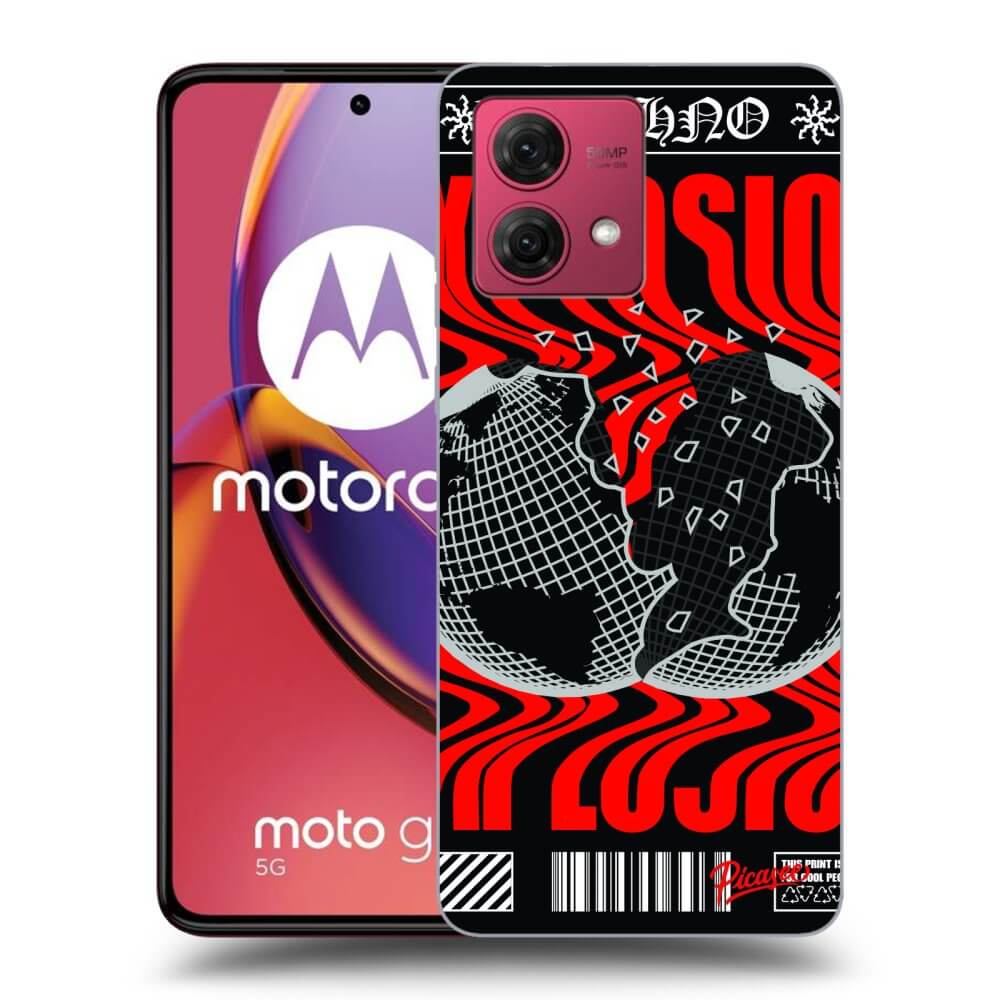 Picasee fekete szilikon tok az alábbi mobiltelefonokra Motorola Moto G84 5G - EXPLOSION
