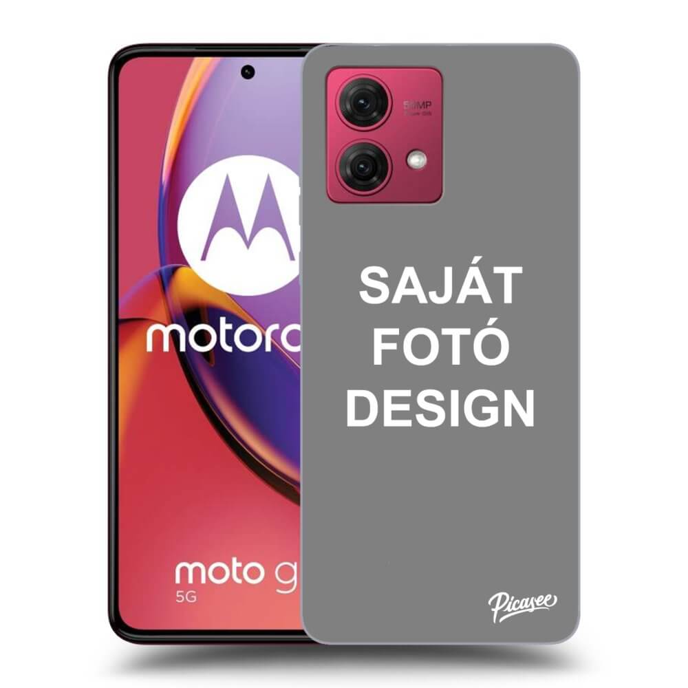 Picasee átlátszó szilikon tok az alábbi mobiltelefonokra Motorola Moto G84 5G - Saját fotó/motívum
