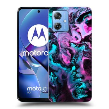 Picasee fekete szilikon tok az alábbi mobiltelefonokra Motorola Moto G54 5G - Lean