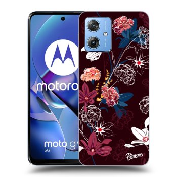 Picasee fekete szilikon tok az alábbi mobiltelefonokra Motorola Moto G54 5G - Dark Meadow