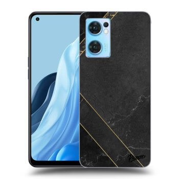 Szilikon tok erre a típusra OPPO Reno 7 5G - Black tile