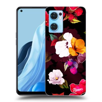 Szilikon tok erre a típusra OPPO Reno 7 5G - Flowers and Berries