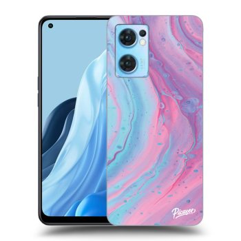 Szilikon tok erre a típusra OPPO Reno 7 5G - Pink liquid