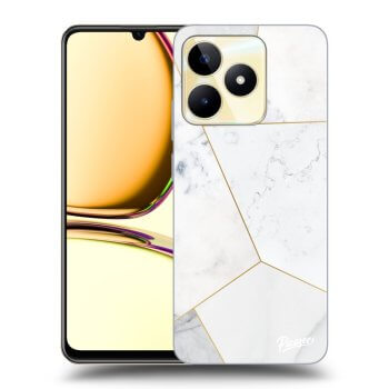 Szilikon tok erre a típusra Realme C53 - White tile