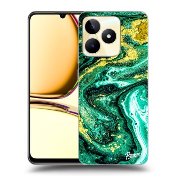 Szilikon tok erre a típusra Realme C53 - Green Gold