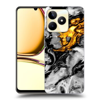 Szilikon tok erre a típusra Realme C53 - Black Gold 2
