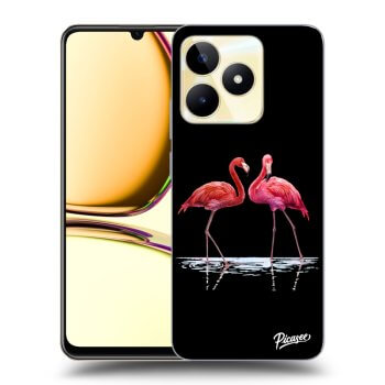 Picasee ULTIMATE CASE Realme C53 - készülékre - Flamingos couple