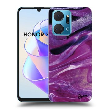 Szilikon tok erre a típusra Honor X7a - Purple glitter