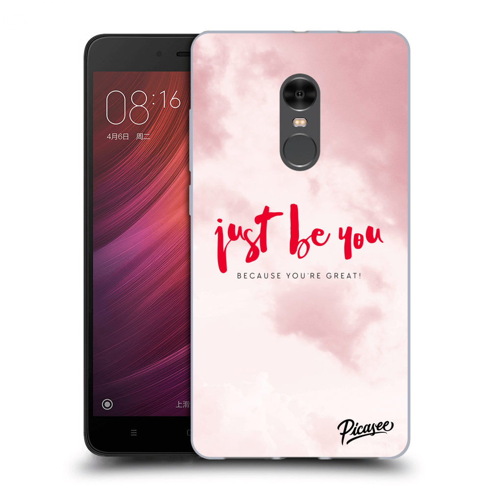 Picasee átlátszó szilikon tok az alábbi mobiltelefonokra Xiaomi Redmi Note 4 Global LTE - Just be you