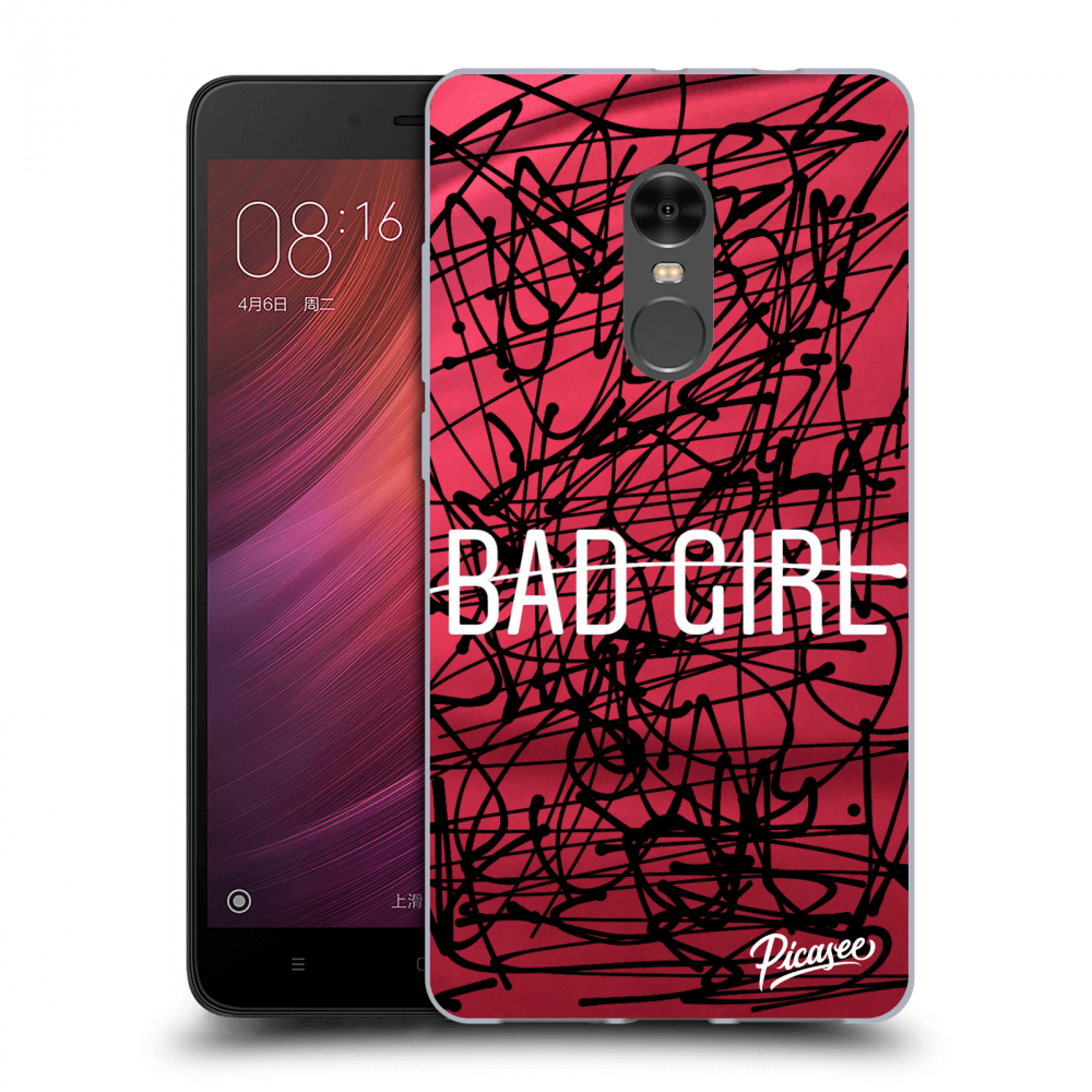 Picasee átlátszó szilikon tok az alábbi mobiltelefonokra Xiaomi Redmi Note 4 Global LTE - Bad girl