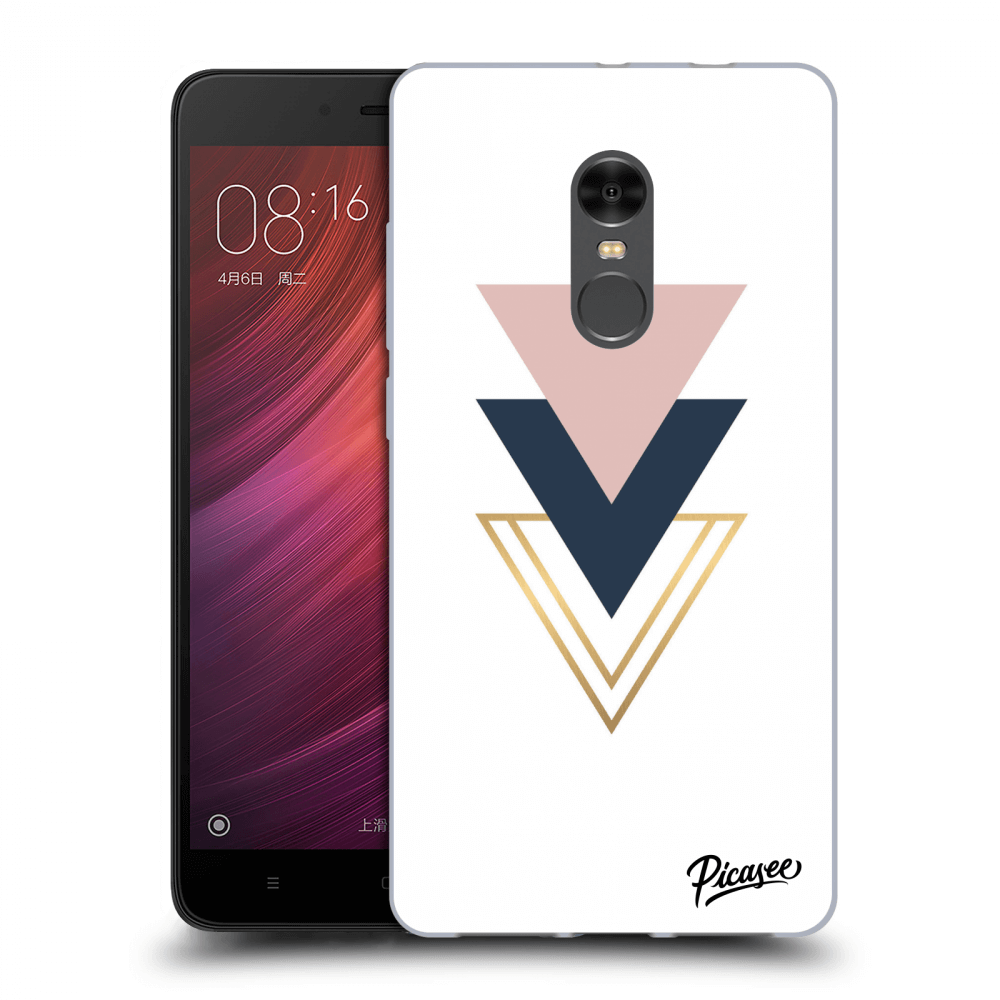 Picasee átlátszó szilikon tok az alábbi mobiltelefonokra Xiaomi Redmi Note 4 Global LTE - Triangles