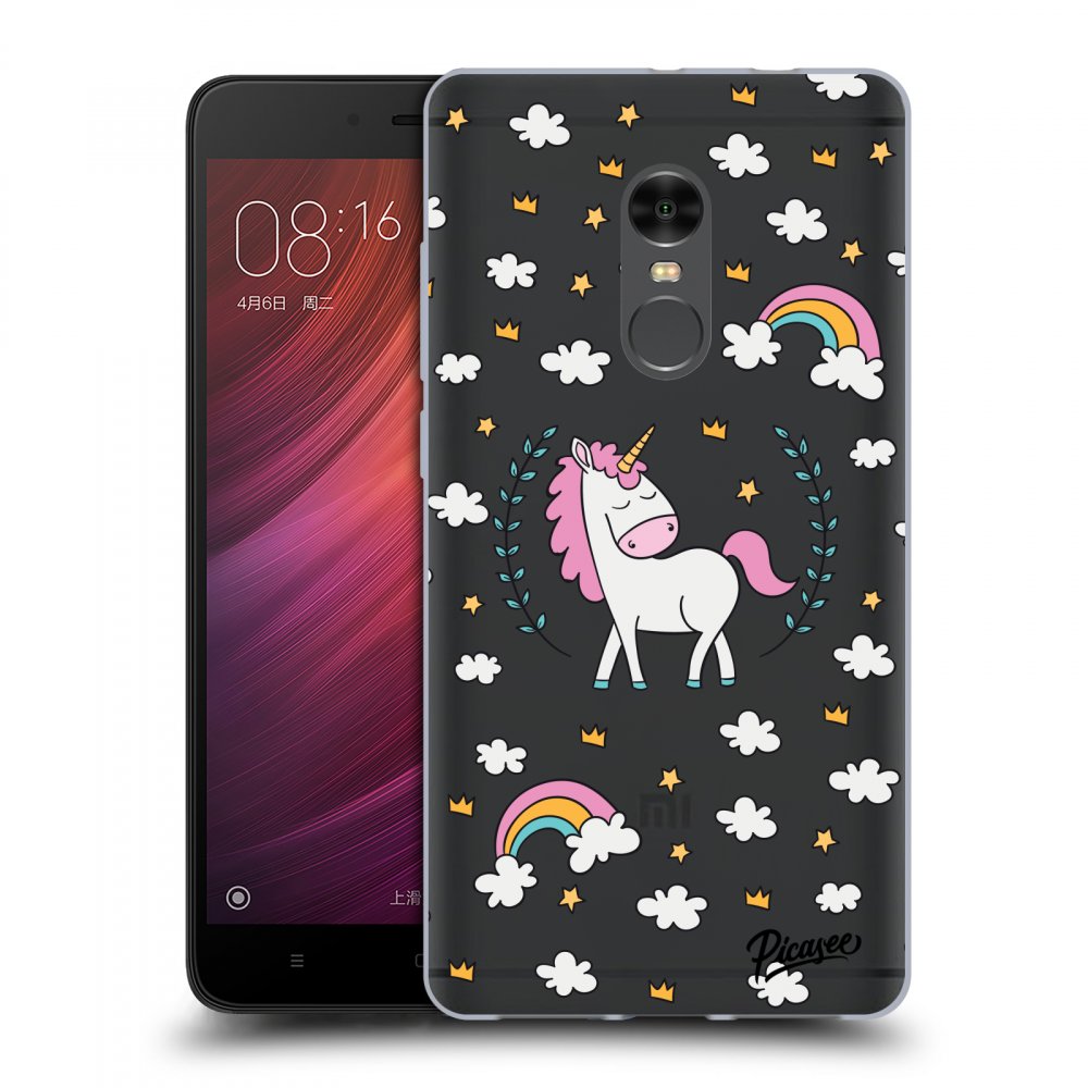 Picasee átlátszó szilikon tok az alábbi mobiltelefonokra Xiaomi Redmi Note 4 Global LTE - Unicorn star heaven